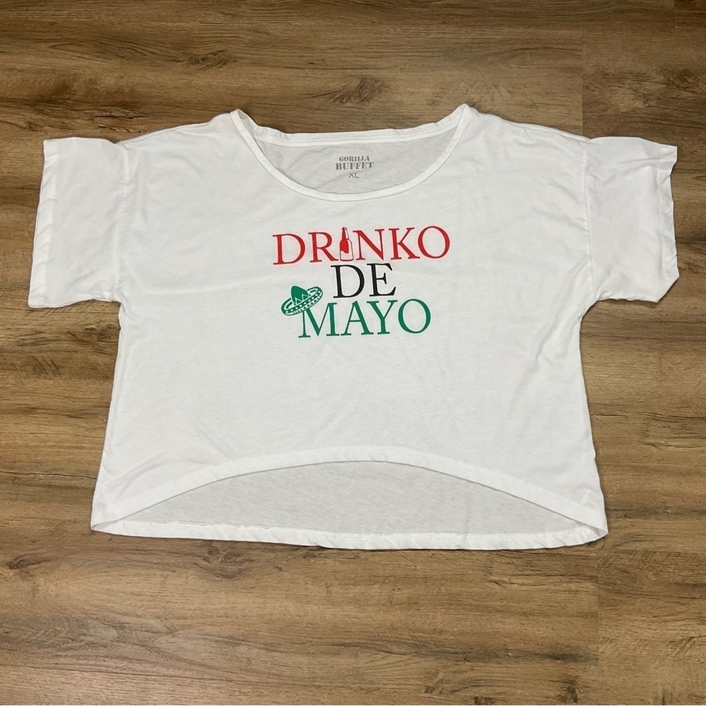 Cinco de Mayo Womens Shirt Size XL Drinko de Mayo Party Mexican Sombrero Graphic